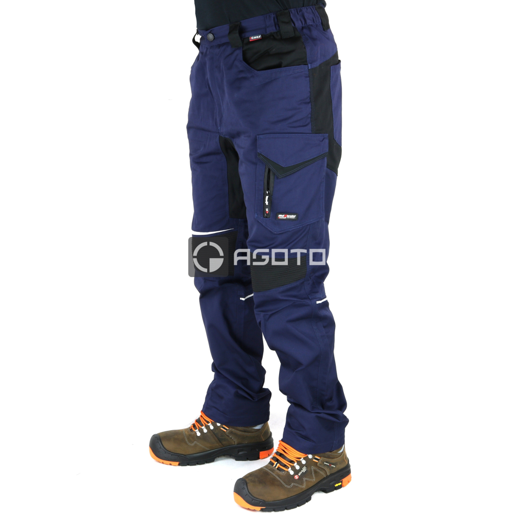 detail COFRA Skiathos Stretch pracovní kalhoty modré