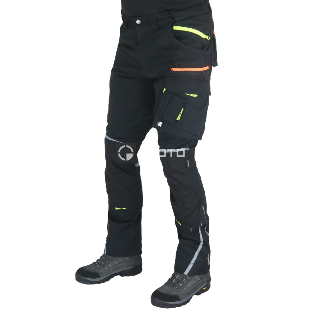 detail NINE WORTHS Nieuport černé pánské pracovní kalhoty