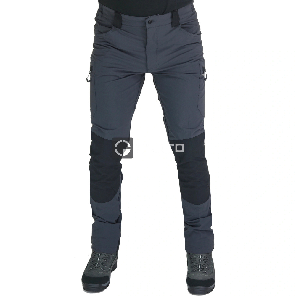 detail SIR Adventure Stretch šedé pánské softshell kalhoty