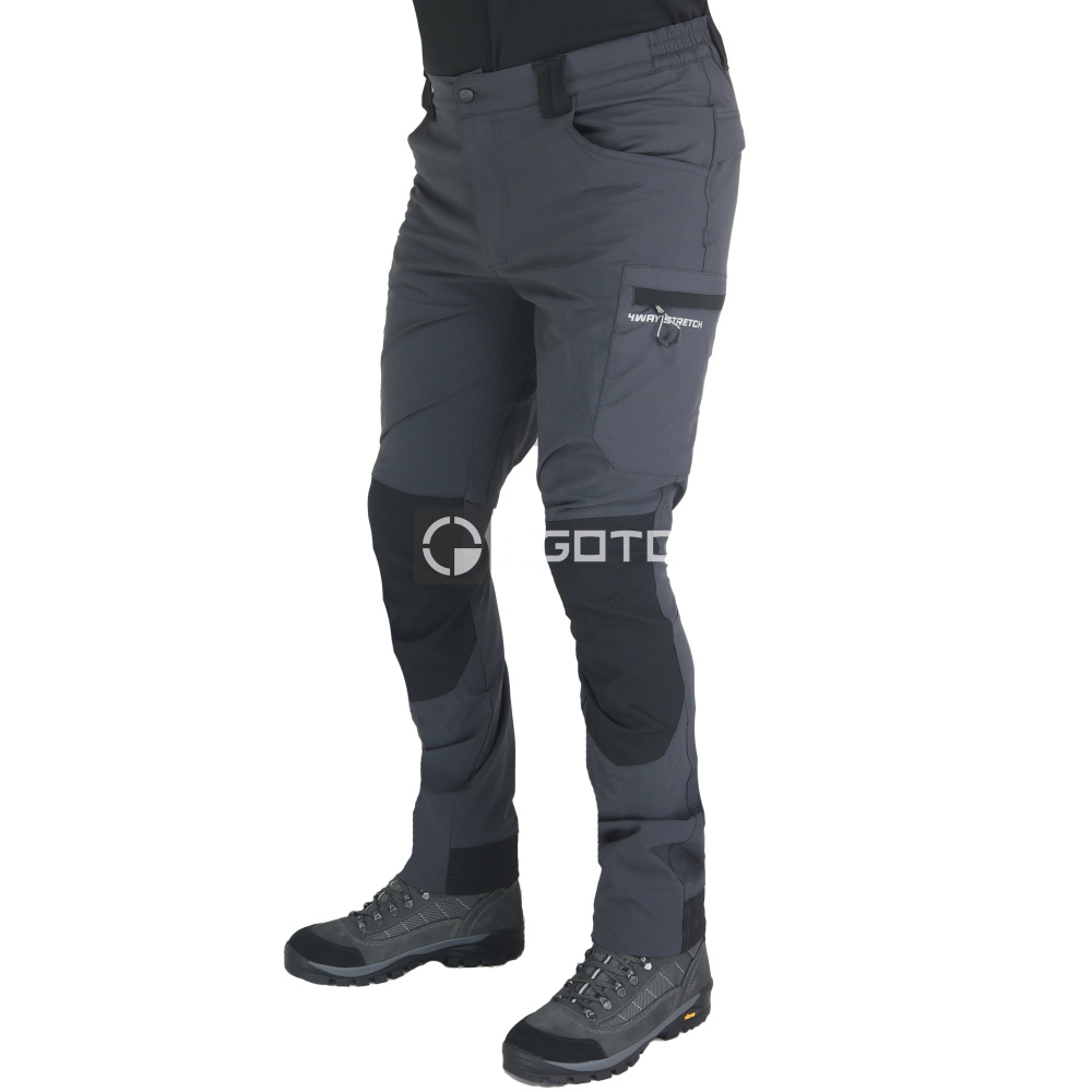 detail SIR Adventure Stretch šedé pánské softshell kalhoty