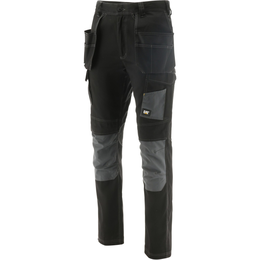 detail CATERPILLAR Essential Work černé pánské pracovní kalhoty