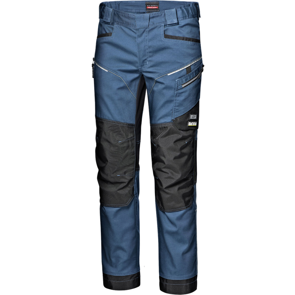 detail SIR Stretch 4-Way Canvas modré pánské pracovní profi kalhoty odolné a pohodlné
