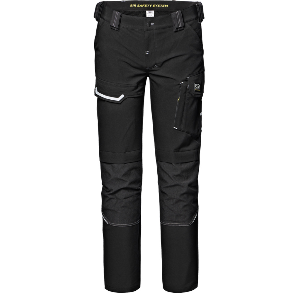 detail SIR Palladium Cargo černé pánská profi pružné pracovní kalhoty, extra výdrž