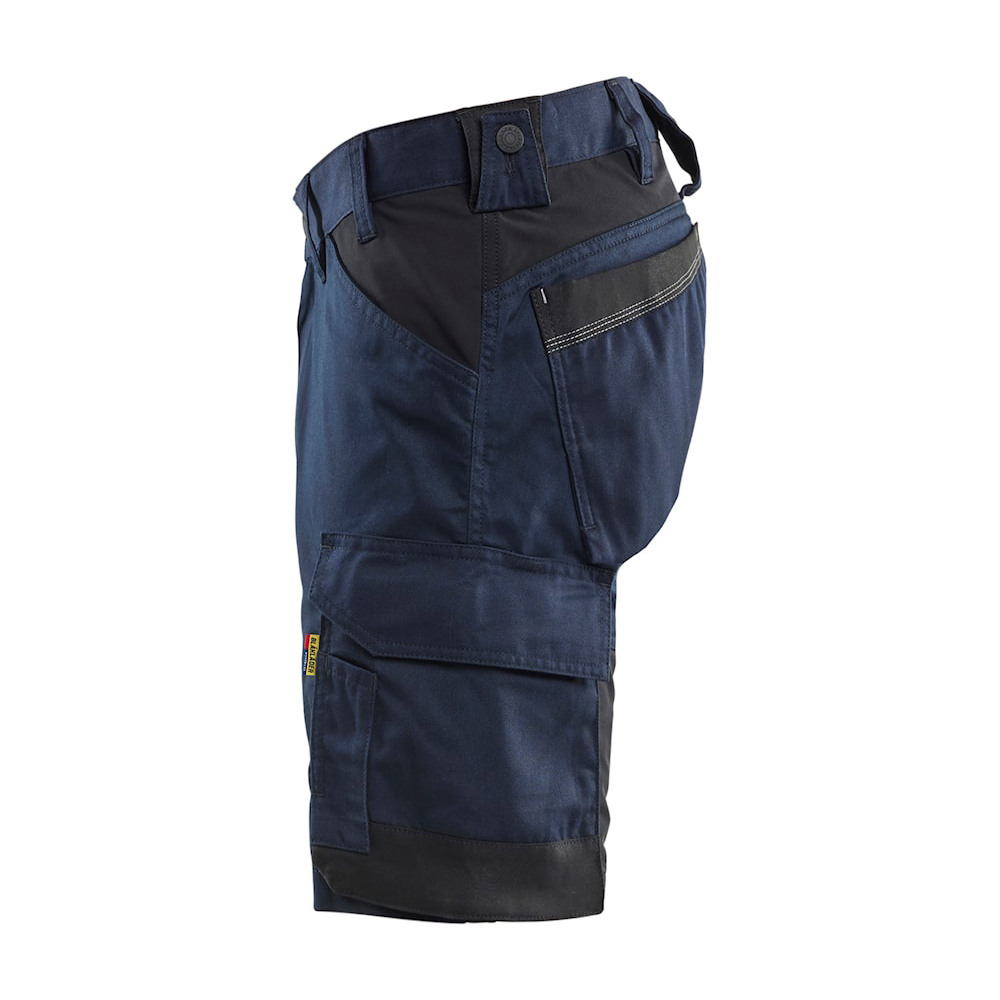 detail BLAKLADER Sweden Stretch modré pánské profi kraťasy