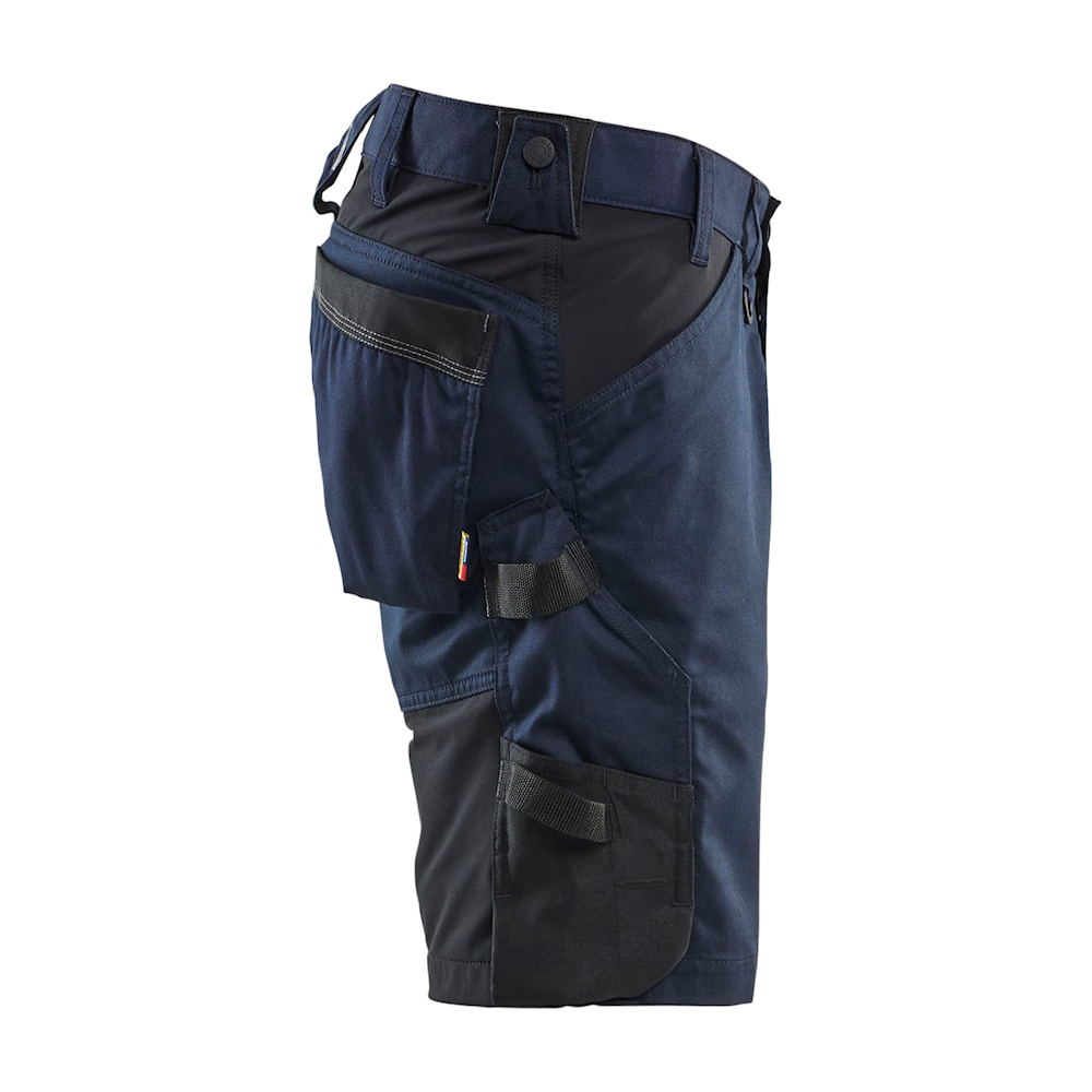detail BLAKLADER Sweden Stretch modré pánské profi kraťasy
