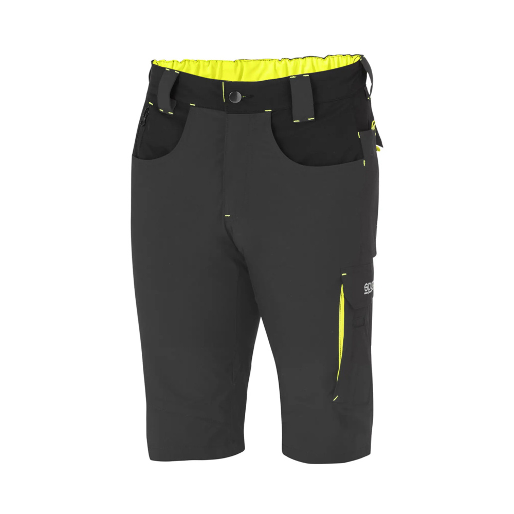 detail SPARCO Laredo šedé pánské pracovní kraťasy Stretch pružné a pohodlné, lehké