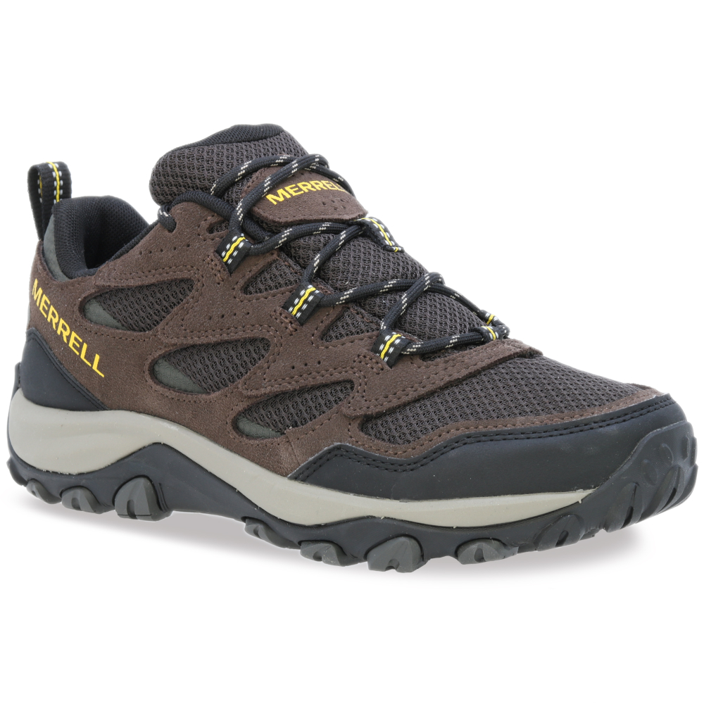detail MERRELL West Rim hnědá pánská outdoor obuv