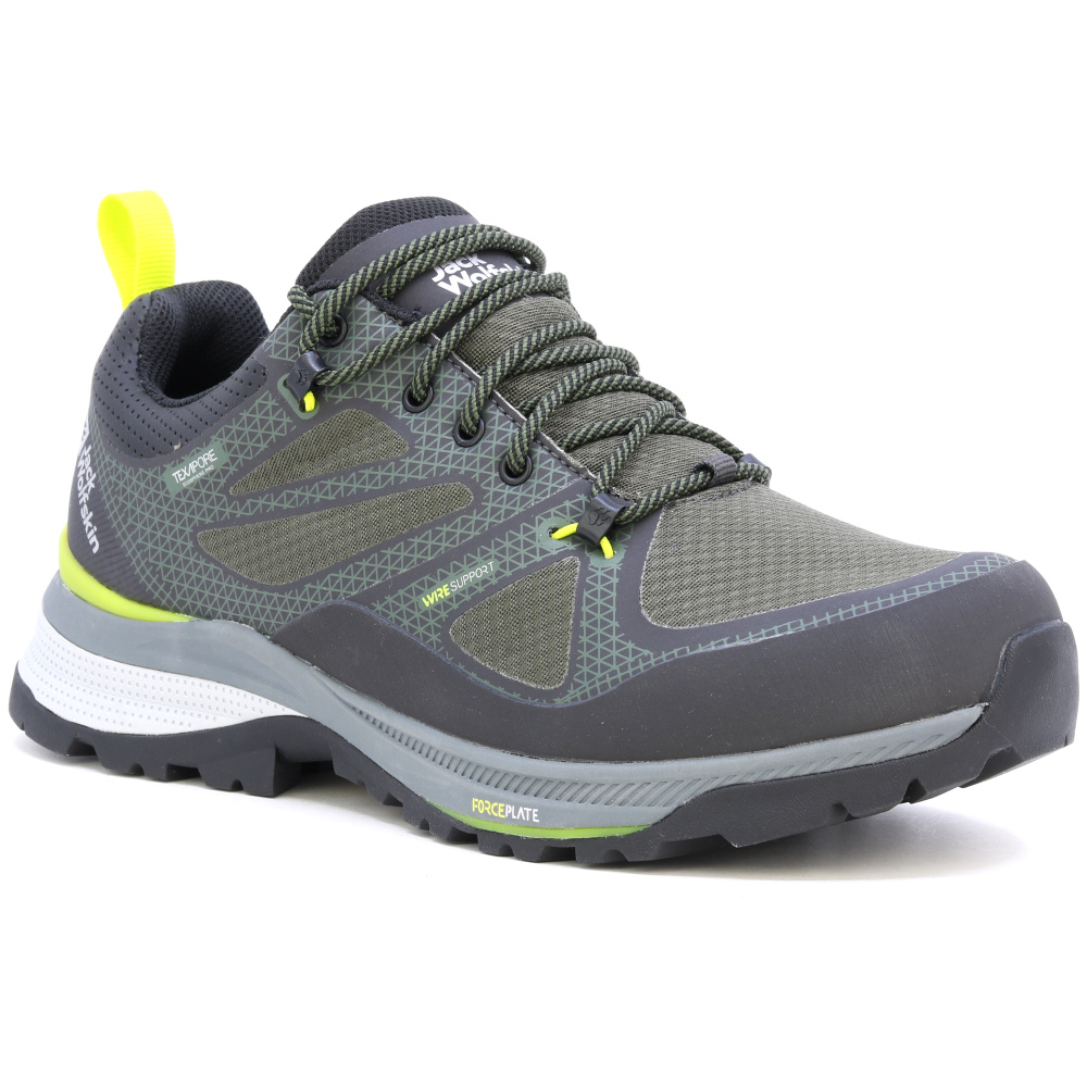 detail Jack Wolfskin Force Striker pánská olivová outdoor obuv Texapore membrána