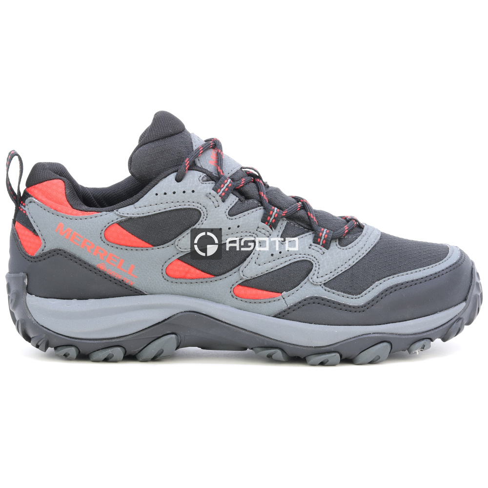 detail MERRELL West Rim Sport GTX černá pánská outdoor obuv Goretex membrána
