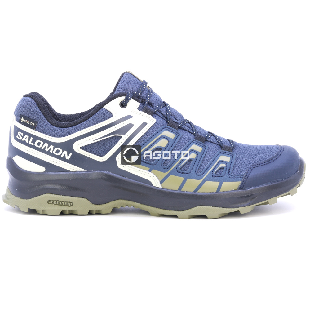 detail SALOMON Exterga GTX modrá pánská outdoor obuv membrána Gore-Tex®
