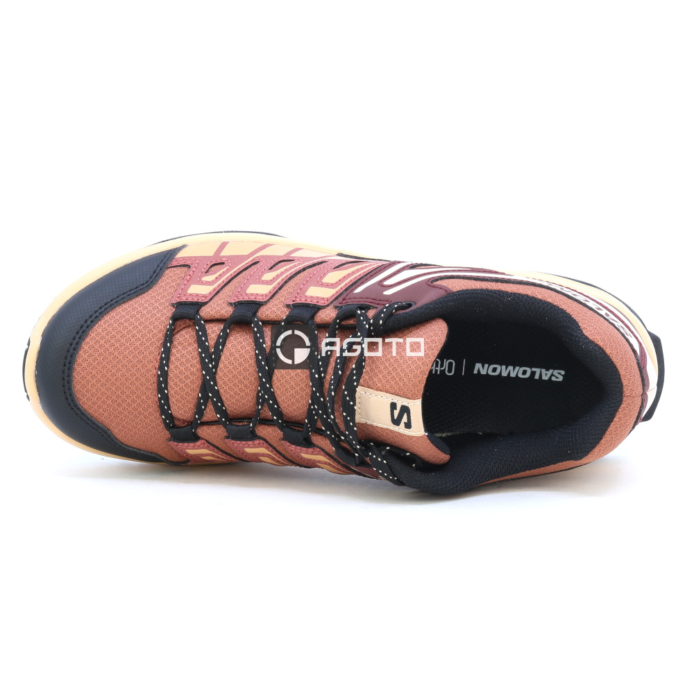 detail SALOMON Exterga W Russet vínová dámská outdoor obuv