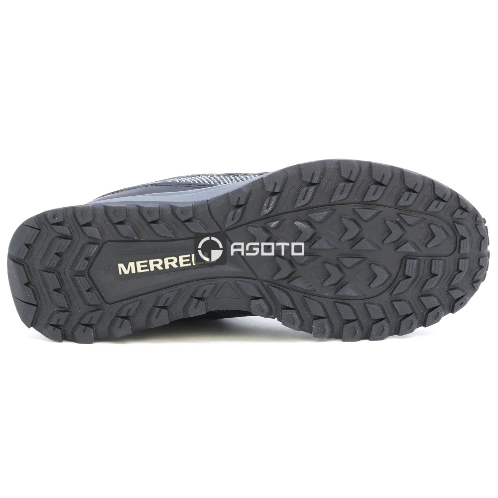 detail MERRELL FLY STRIKE černá pánská prodyšná outdoor obuv