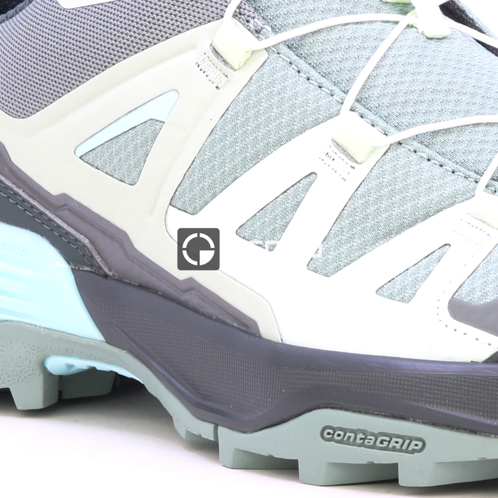 detail SALOMON X ULTRA 360 W Greenm zelená dámská outdoor obuv