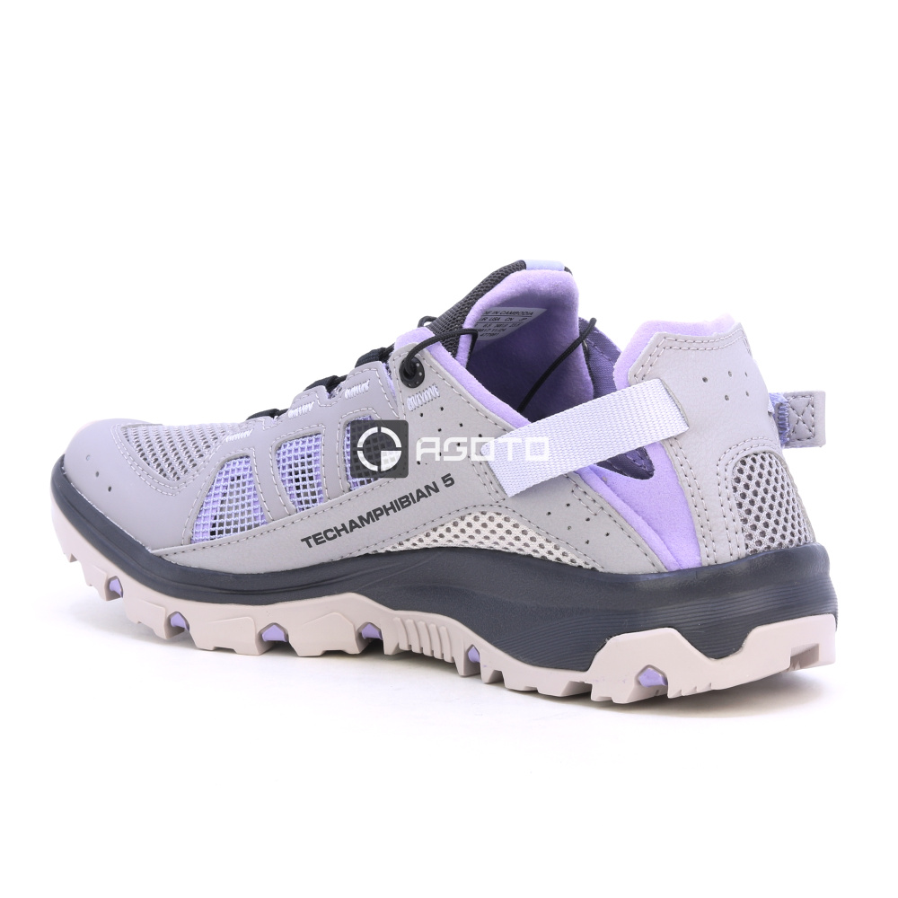 detail SALOMON Techamphibian 5 W gull šedá dámská letní outdoor obuv