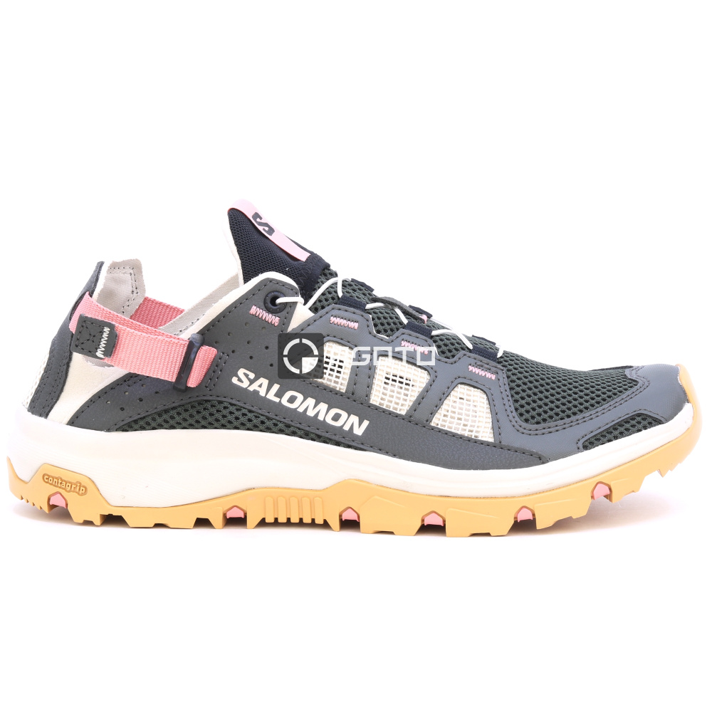 detail SALOMON Techamphibian 5 W peat šedá dámská letní outdoor obuv Výprodej