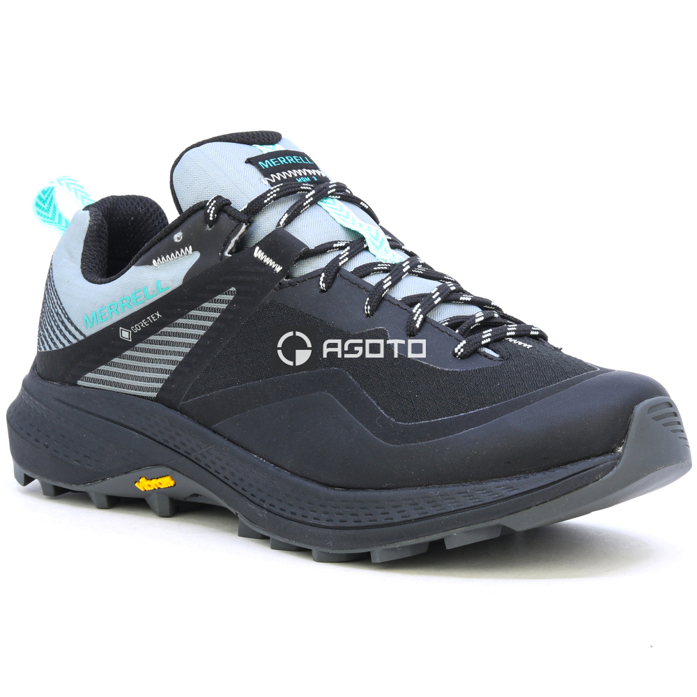 detail MERRELL MQM 3 GTX black černá dámská outdoor obuv membrána Gore-Tex®