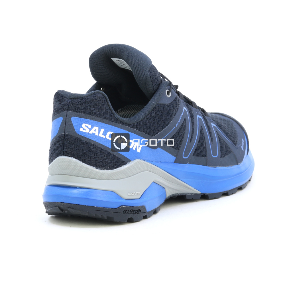 detail SALOMON Examotion GTX Dark modrá pánská outdoor obuv membrána Gore-Tex®