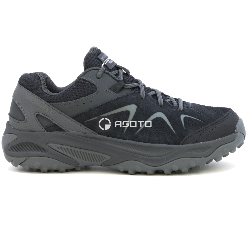 detail MERRELL YOKOTA 3 black černá pánská outdoor obuv