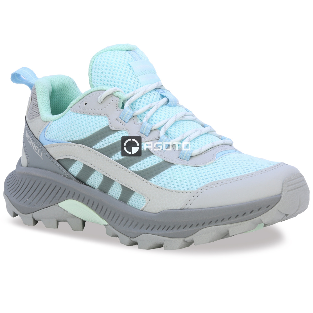 detail MERRELL Speed STRIKE 2 modrá dámská outdoor obuv vzdušná a pohodlná
