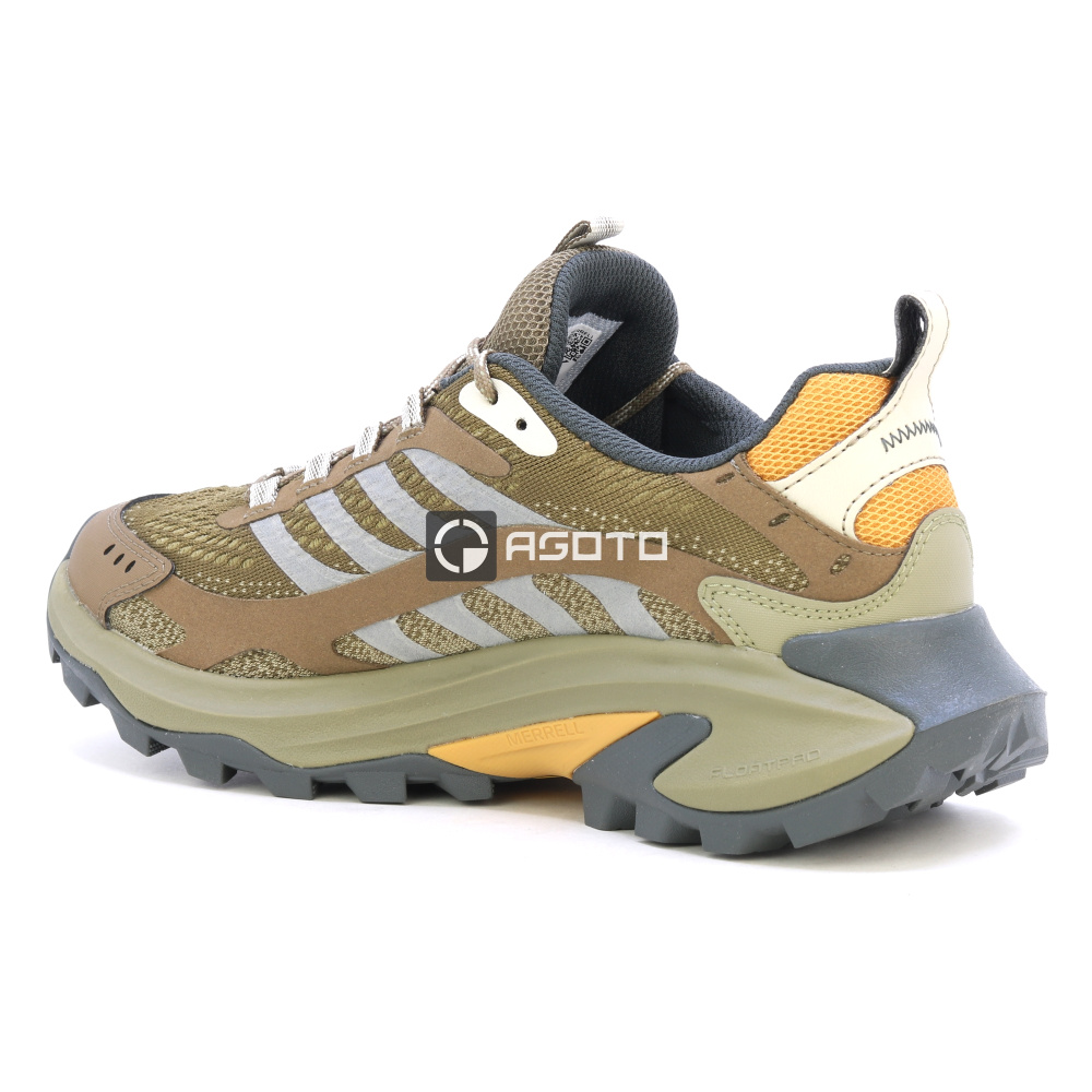 detail MERRELL Moab Speed 2 hnědá pánská outdoor obuv lehká a vzdušná + Vibram®