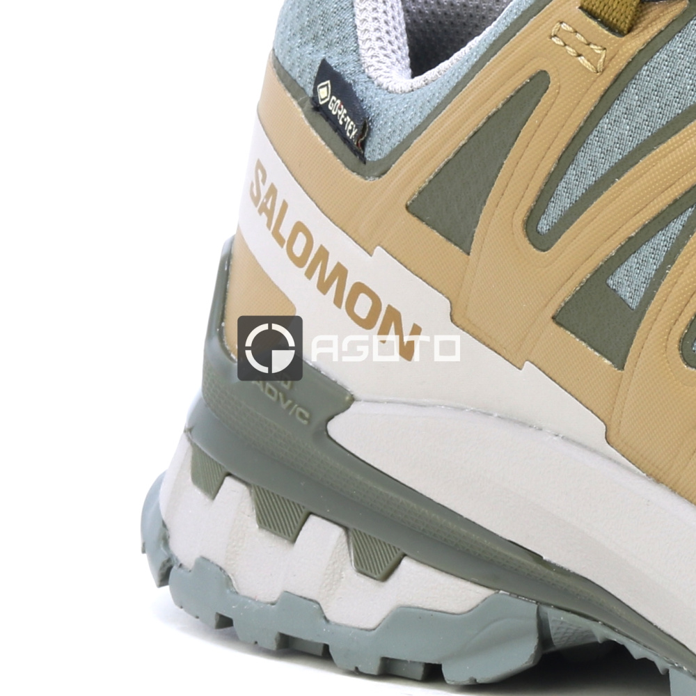 detail SALOMON XA PRO 3D V9 GTX šedá pánská lehká outdoor obuv GORE-TEX® membrána