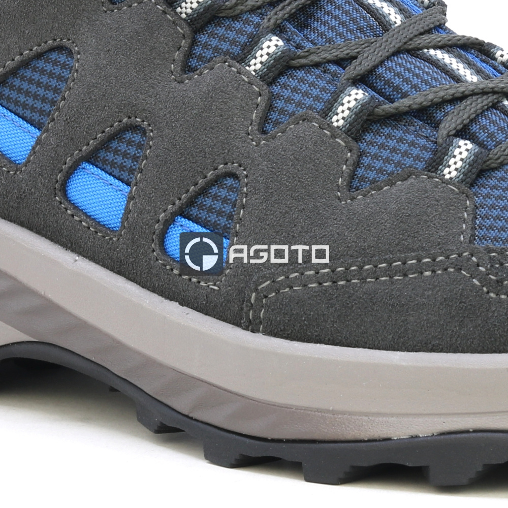 detail OLANG Moena 816 šedá pánská kožená outdoor obuv, pohodlná a lehká celorok