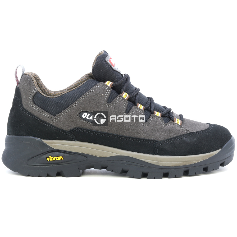 detail OLANG Biella 896 hnědá pánská outdoor obuv z přírodní kůže, pohodlná a lehká