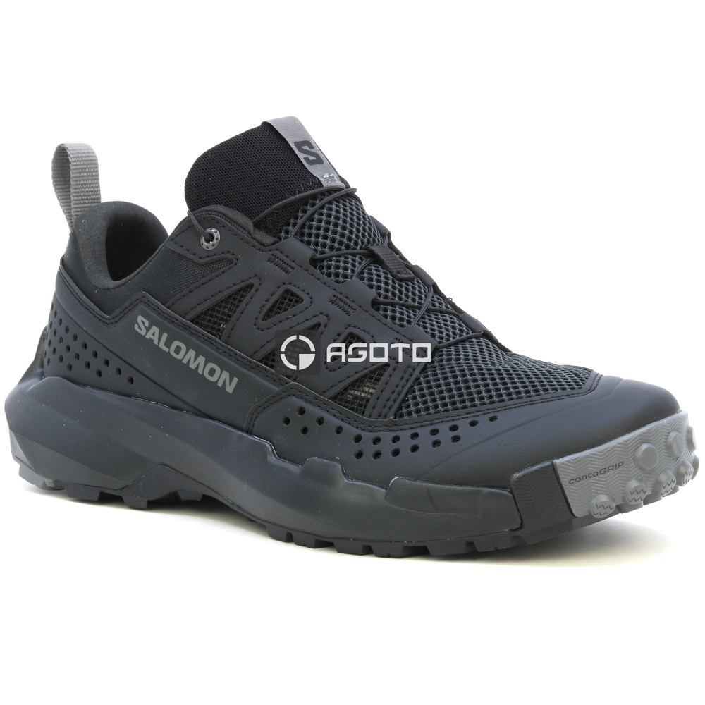 detail SALOMON Terramphibian M černá pánská letní outdoor obuv, lehká a pohodlná
