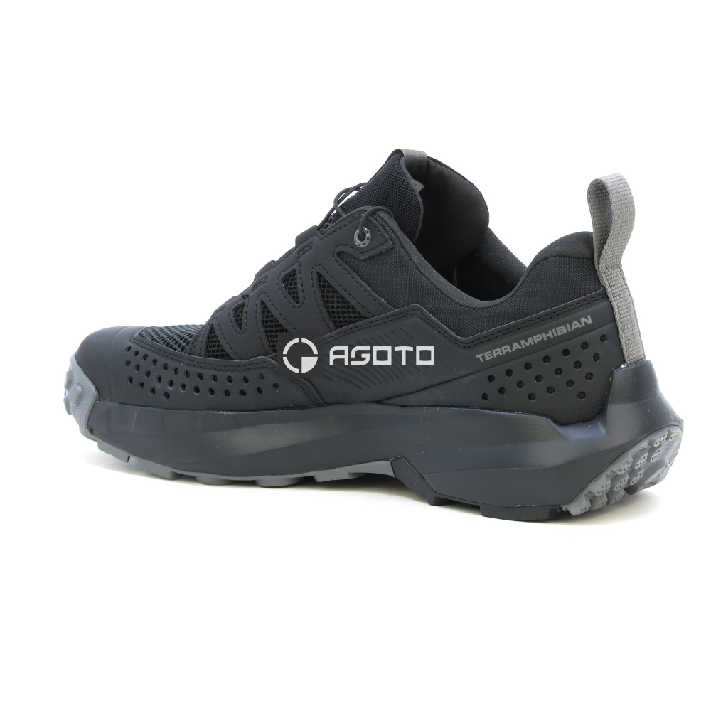 detail SALOMON Terramphibian M černá pánská letní outdoor obuv, lehká a pohodlná