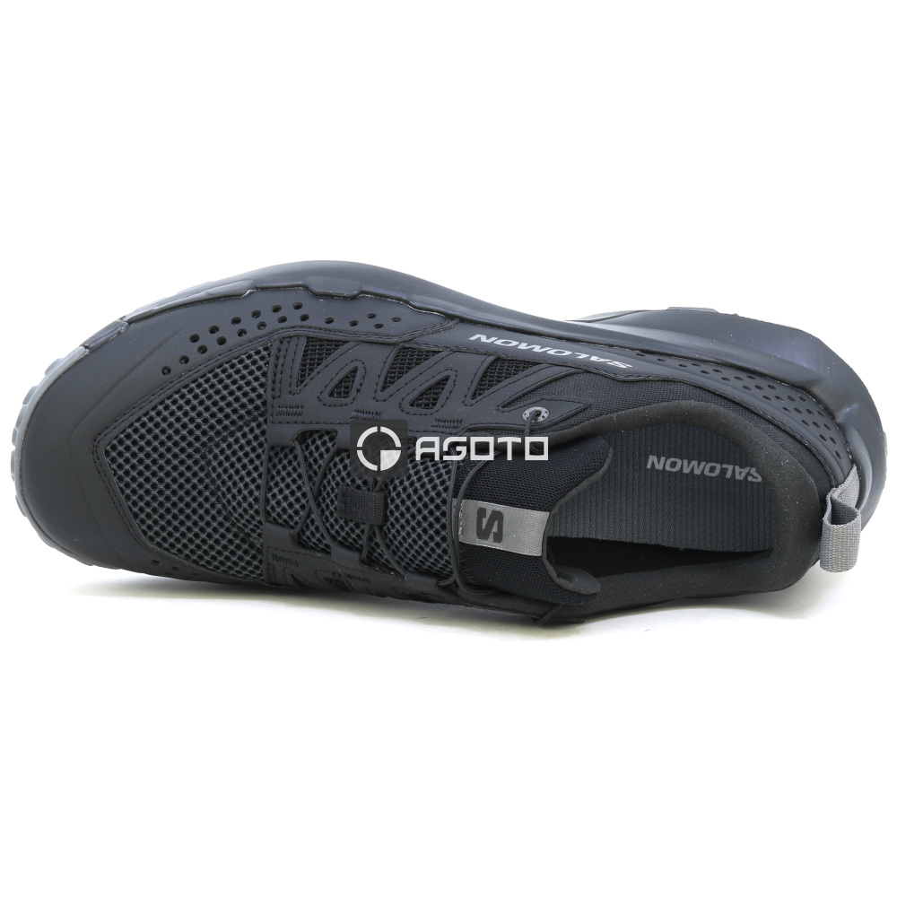 detail SALOMON Terramphibian M černá pánská letní outdoor obuv, lehká a pohodlná