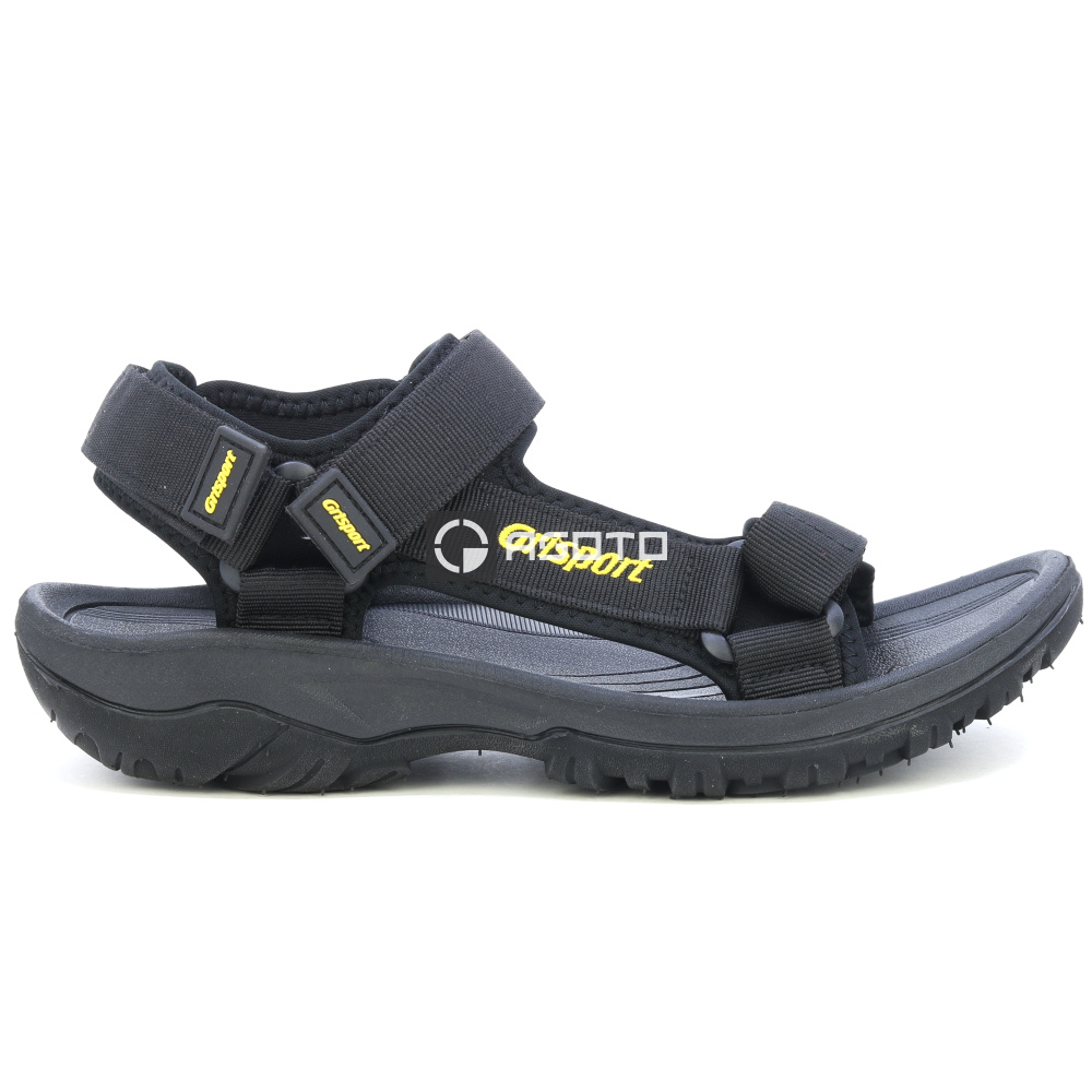 detail GRISPORT Sasso 60 černý pánský outdoor sandál, odolný v terénu a velice pohodlný