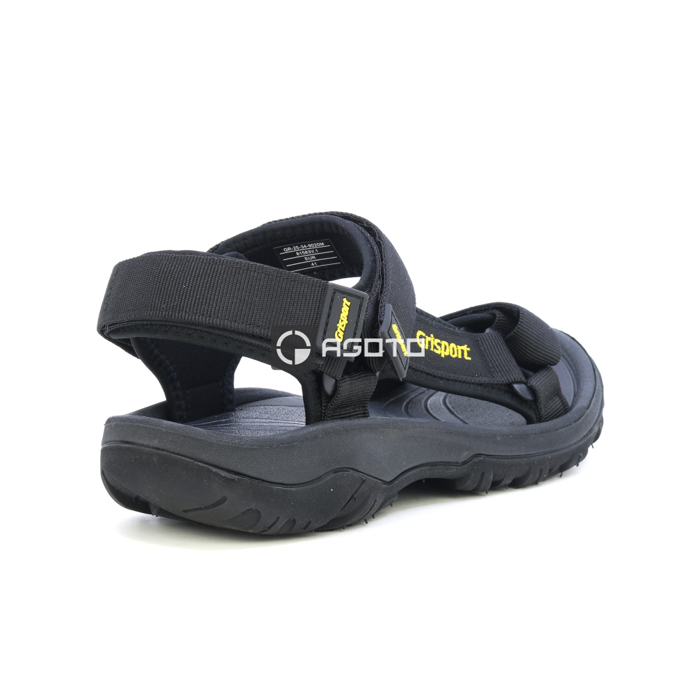 detail GRISPORT Sasso 60 černý pánský outdoor sandál, odolný v terénu a velice pohodlný