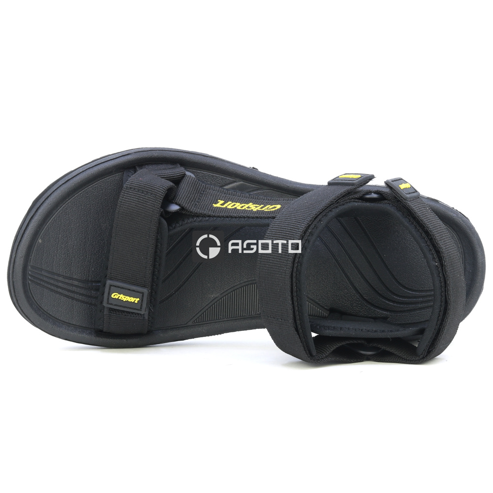 detail GRISPORT Sasso 60 černý pánský outdoor sandál, odolný v terénu a velice pohodlný