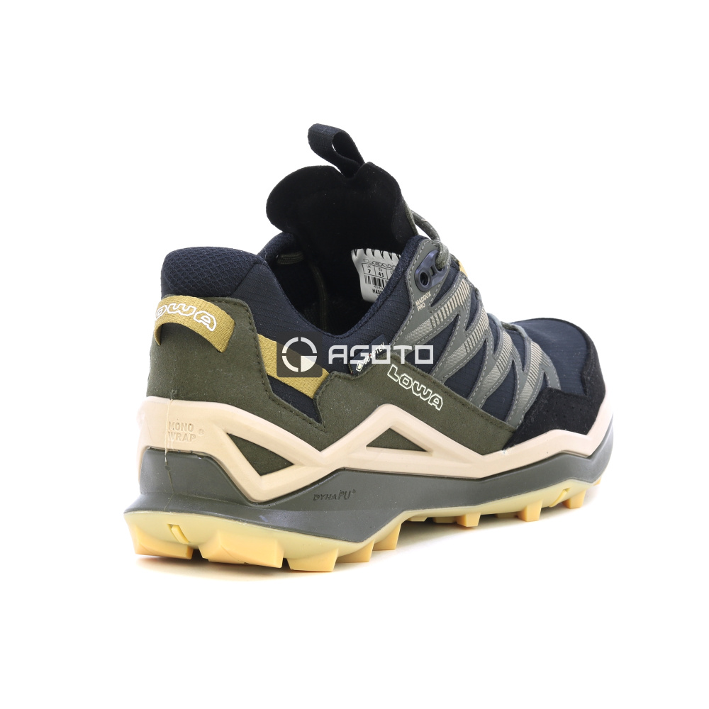 detail LOWA MADDOX PRO GTX LO olivová pánská outdoor obuv membrána Gore-Tex®