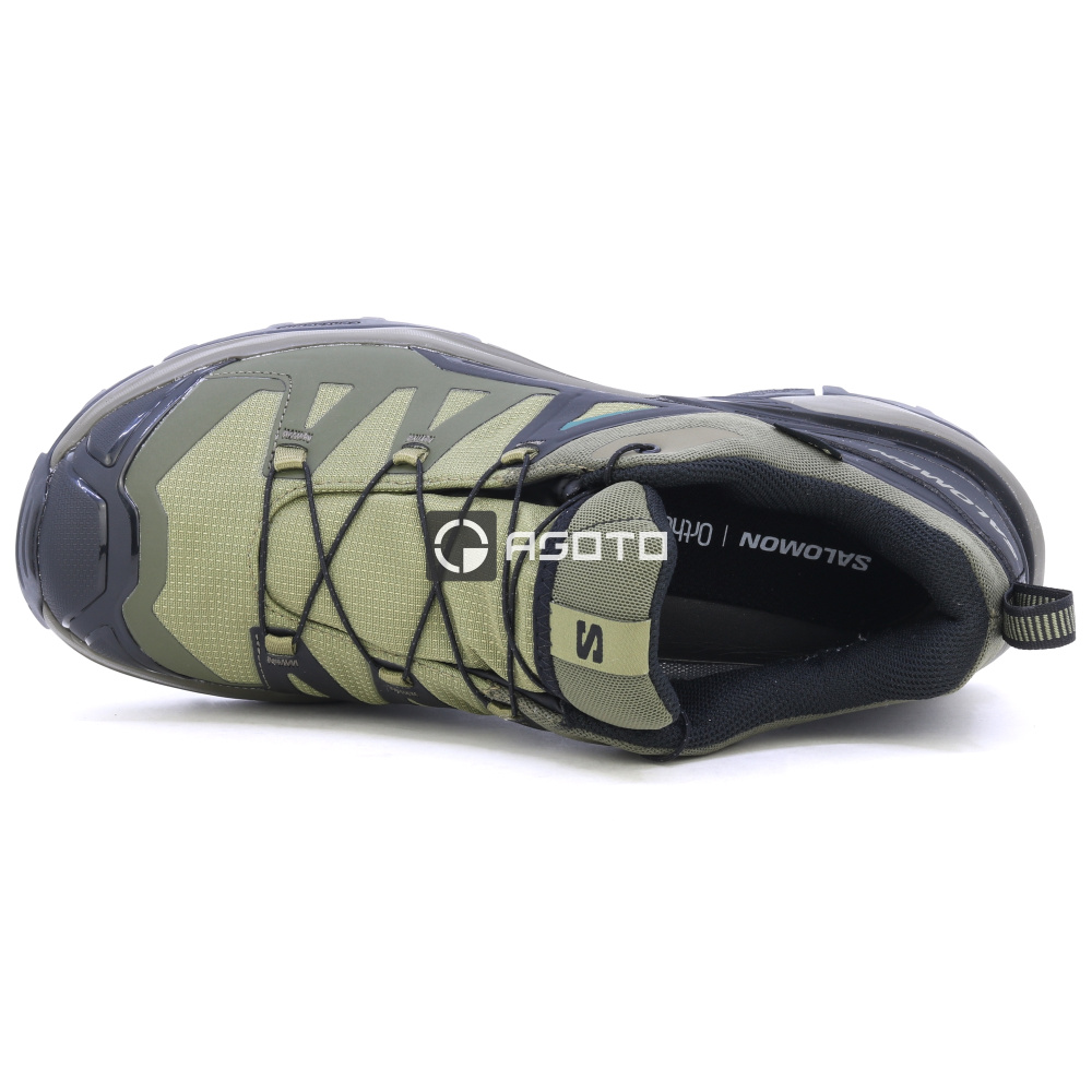 detail SALOMON X ULTRA 360 GTX olivová pánská outdoor obuv Gore-Tex membrána