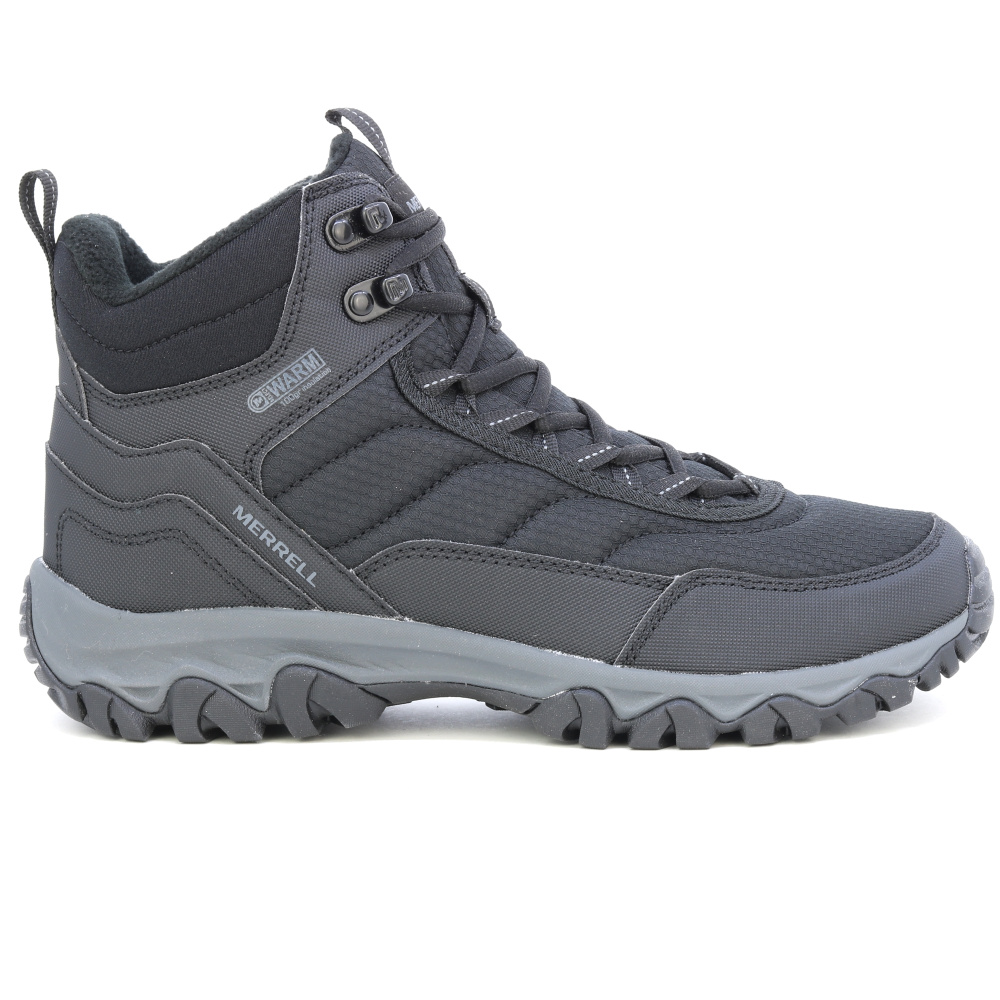 detail MERRELL Ice Cap Mid Lace 5 černá pánská zimní obuv