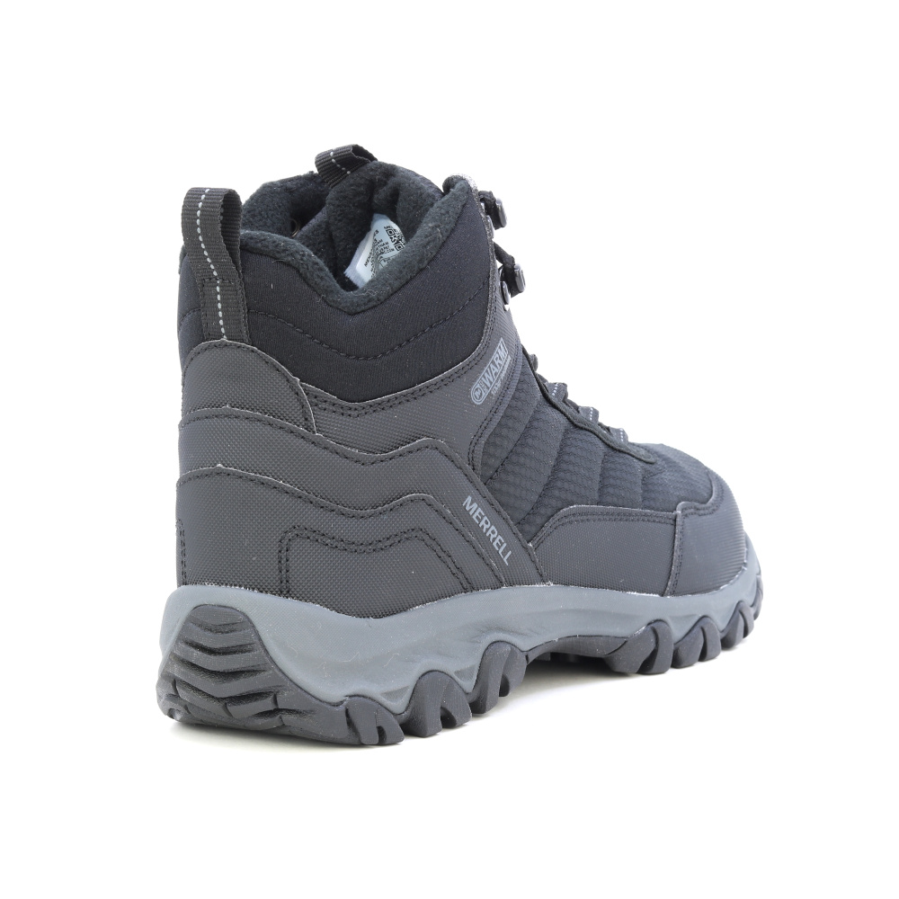 detail MERRELL Ice Cap Mid Lace 5 černá pánská zimní obuv