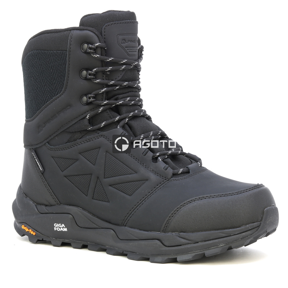 detail ALPINE PRO Nerbe černá pánská zimní obuv s membránou PTX