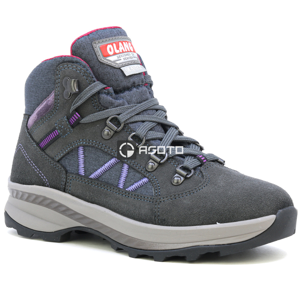 detail OLANG Alpine 816 šedá dámská outdoor kožená obuv s membránou Olantex