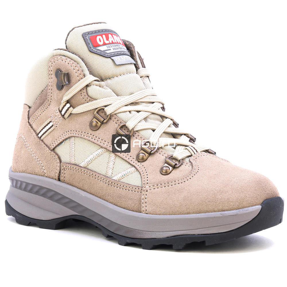 detail OLANG Alpine 814 béžová dámská kožená outdoor obuv Olantex membrána