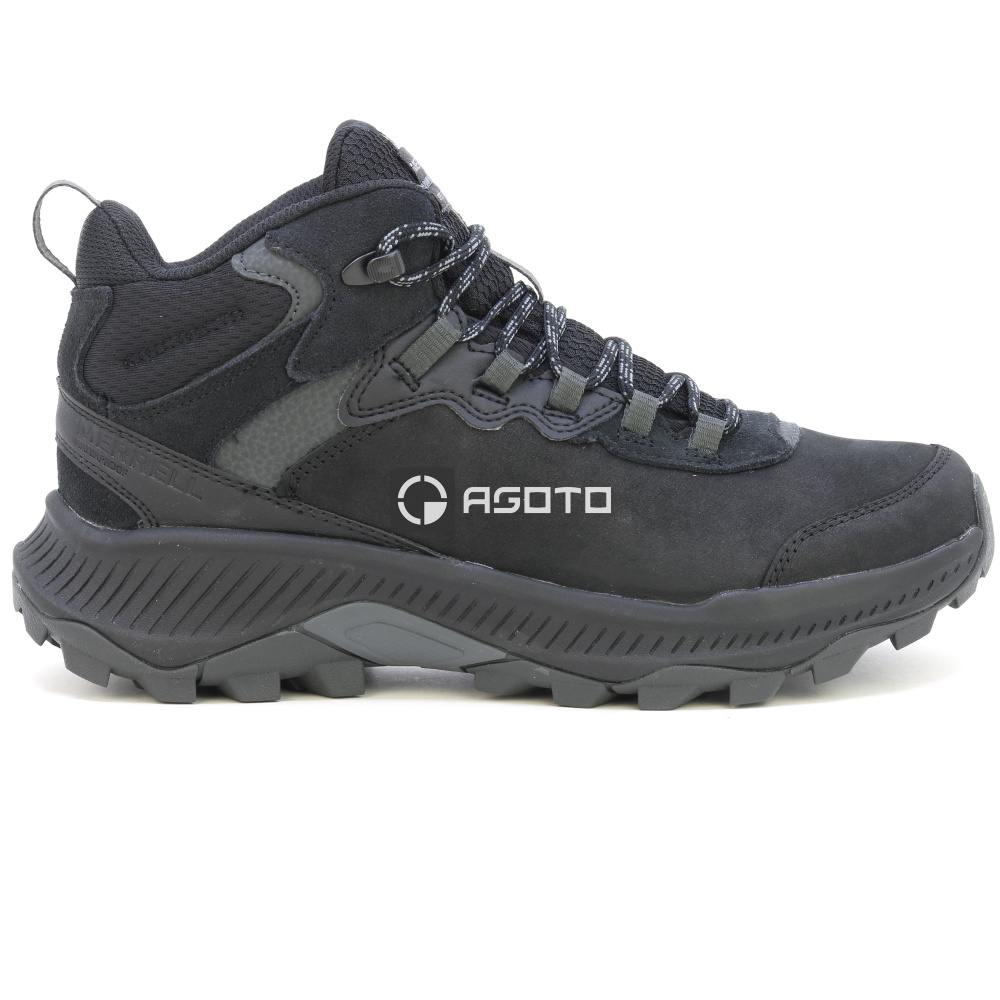 detail MERRELL SPEED STRIKE 2 MID LTR WP black černá pánská outdoor obuv