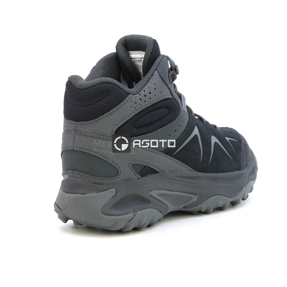detail MERRELL YOKOTA 3 MID GTX černá dámská outdoor obuv GORE-TEX® membrána