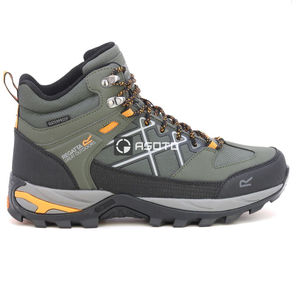detail REGATTA Samaris III Boot olivová pánská outdoor obuv Isotex membrána