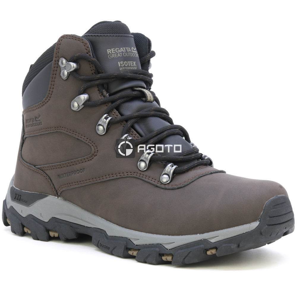 detail REGATTA Holcombe Classic hnědá pánská kotník outdoor obuv s membránou Isotex