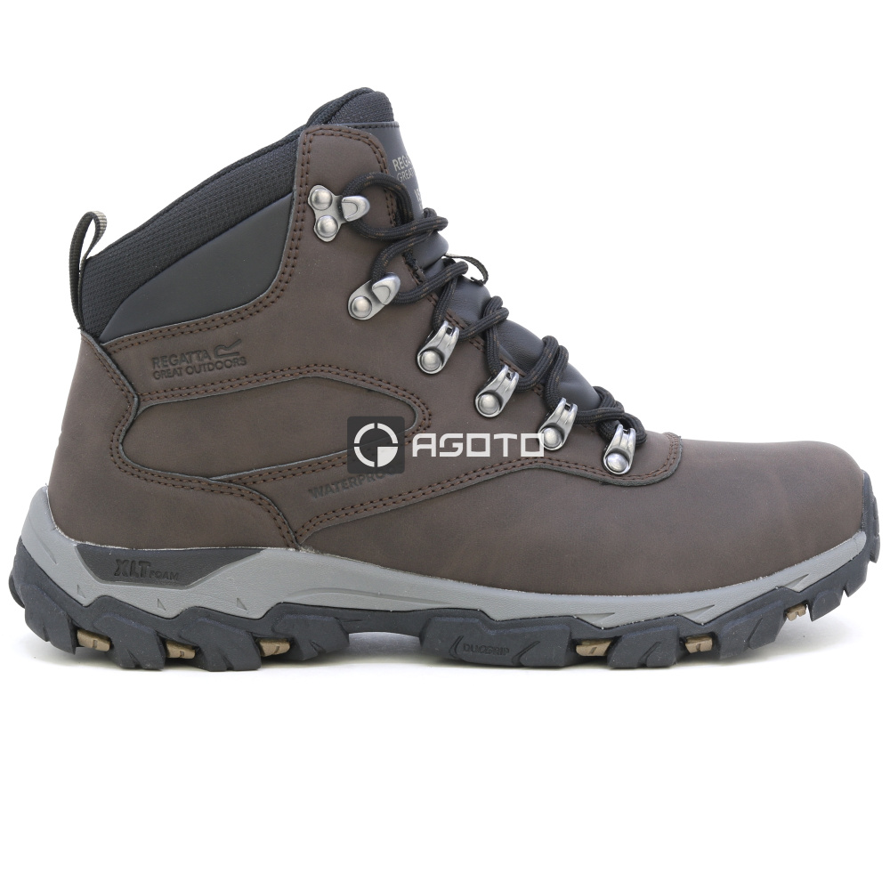detail REGATTA Holcombe Classic hnědá pánská kotník outdoor obuv s membránou Isotex