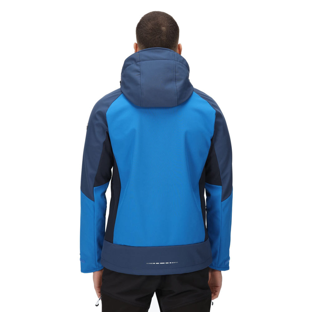 detail REGATTA Hewitts VII modrá pánská softshell bunda