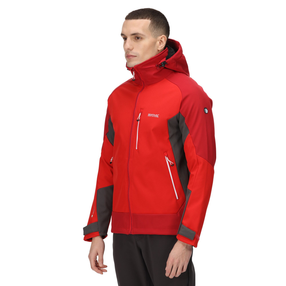 detail REGATTA Hewitts VII červená pánská softshell bunda