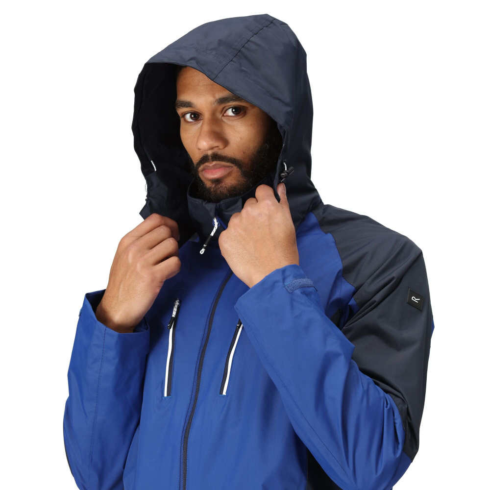 detail REGATTA Calderdale IV modrá pánská outdoor bunda Isotex 5000 mm