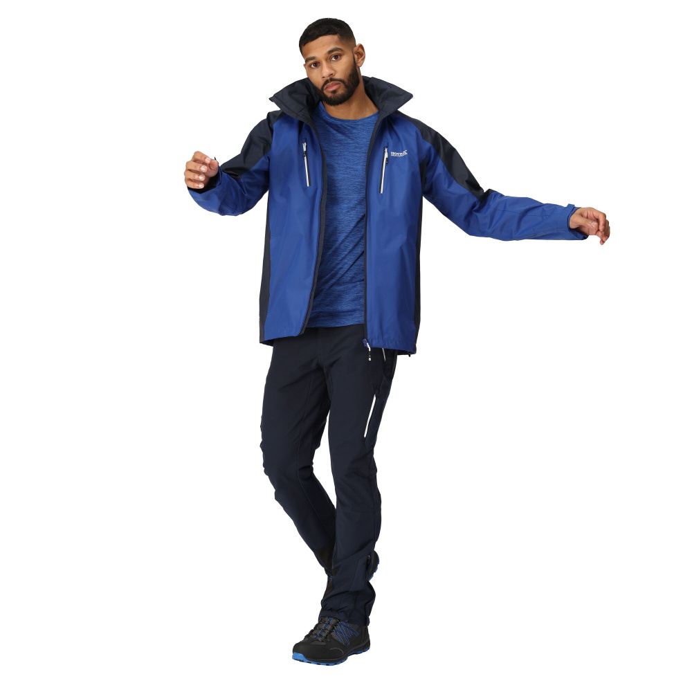 detail REGATTA Calderdale IV modrá pánská outdoor bunda Isotex 5000 mm