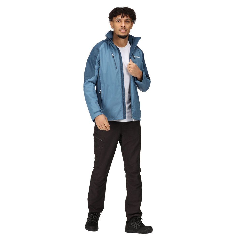 detail REGATTA Calderdale IV modrá pánská outdoor bunda Isotex 5000 mm